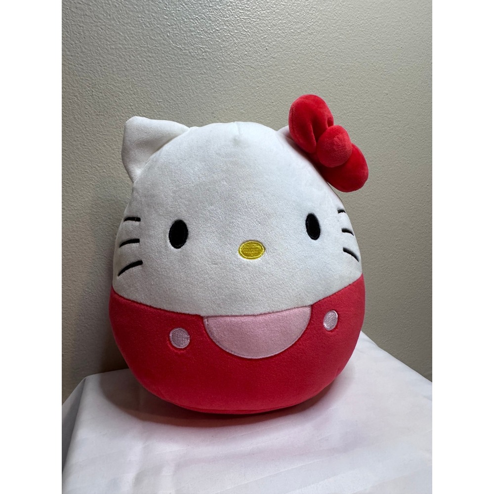 Squishmallows Hello Kitty Sanrio Red White Plush 8 Inch Stuffed Animal Toy 2024